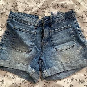 Denim shorts